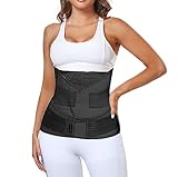 MAMODY 3 in 1 Postpartum Gürtel für Damen, Bauchgurt Nach Geburt, Rückbildungsgürtel Nach Geburt, Bauchgurt Nach Op, Postpartum Belly Wrap, Bauchbandage (Schwarz, S/M)