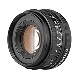 Coniya 50 mm F1,7 Kameraobjektiv mit großer Blende, manueller Fokus, Festbrennweite, PK-Mount-Ersatz für Pentax K1/K-1 Mark II Vollformatkameras