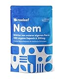 180 Neem Kapseln a 330 mg mit reinem, hoch qualitativem Neem-Pulver aus Neem Blättern von bio-zertifizierter Farm ohne Zusatzstoffe in vegan Kapseln gefüllt
