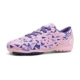 DREAM PAIRS Fußballschuhe Kinder Jungen Fußballschuhe Mädchen Atmungsaktive Fussball Schuhe Unisex PINK/PURPLE SDSO223K-E Größe 30 (EUR)