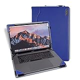 Berfea Laptop-Schutzhülle, kompatibel mit Dell Inspiron 16 Plus 7610 7620 7630 7635 7640 7650 16 Zoll (40,6 cm), PU-Leder, Ständer, harte Schutzhülle