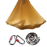 Aerial Yoga Tuch DIY Premium Silks Aerial Equipment Elastische Yoga Hängematte Tuch Sling Swing Vertikaltuch Yogatuch Hammock Fitness für Pilates Gymnastik Antigravity Inversionsübungen