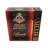 Basilur 'English Breakfast' Specialty Classics Collection, 100 Stück Teebeutel mit Schnur und Etikett