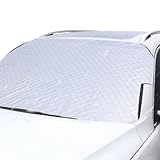 DWFEYOI Frontscheibenabdeckung Auto, Windschutzscheibe Abdeckung, Windschutzscheibenabdeckung, Scheibenabdeckung Auto, Faltbar gegen Sonne, Schnee, Frost, Staub, 140 * 101cm