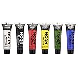 Gesichts- & Körperfarbe von Moon Creations - 12ml - Primärfarben-Set