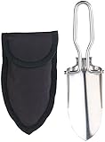 Semptec Urban Survival Technology Mini Schaufel: Klappbare Mini-Handschaufel, ultrakompakt, Edelstahl, mit Gürteltasche (Schaufel klappbar, Camping Schaufel, Klappspaten)