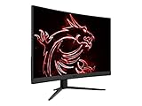 MSI Optix G32CQ4 Curved Gaming Monitor - 32 Inch, 16:9 WQHD (2560 x 1440), 2K, VA, 165 Hz, 1 ms, 1500R, FreeSync Premium, DisplayPort, HDMI, Anti-Flicker, Less Blue light, Frameless, Black