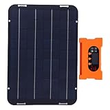 Luocute Solarpanel-Kit 12 W 18 V, Solarbatterie-Erhaltungsladegerät, Erhaltungsladegerät, Upgrade, Wasserdichte IP65-Halterung mit Controller für Boot, Auto, Wohnmobil, Motorrad,