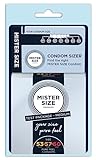 MISTER SIZE - Size Kit Medium, 3 Kondome in verschiedenen Größen (53-57-60) und Condom Sizer zum Bestimmen der Kondomgröße