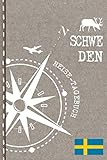 Schweden Reisetagebuch: Reise Tagebuch zum Selberschreiben, ca. A5 - Journal Dotted Punkteraster, Bucket List für Urlaub, Ferien Trip, Auslandsjahr, Auswanderer - Notizbuch Dot Grid punktiert