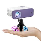 Mini Beamer, VOPLLS 15000L WiFi Bluetooth Beamer Full HD 1080P Unterstützt, Tragbar Video Projektor mit 50% Zoom, Heimkino Beamer für Handy, Tablet/Laptop/PC/TV-Box, HDMI, USB, AV（Stativ inklusive