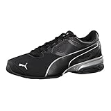 PUMA Herren Tazon 6 FM Low-Top Trainer, Puma Black-Puma Silver, 42.5 EU