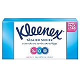Kleenex Täglich Sicher Taschentücher-Box, 3-lagig, Für den täglichen Gebrauch, 1 Packung à 140 Tücher