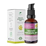 Nakobe® Bio Nachtkerzenöl 50 ml – kaltgepresst, 100% rein, Oenothera biennis – natürliche Hautpflege & Trockenheitsregulierung – vegan & naturbelassen