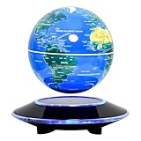Levitating Globe 6'Weltkugel mit Lampe Beleuchtung Perpetuum Mobile,Teenager Jungen Geschenk,Coole Büro-Deko Technik Gadgets für Männer,Einzigartige Geburtstagsgeschenke Weihnachtsgeschenke