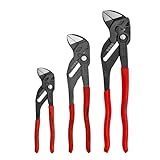 Knipex 3-teiliges schwarzes Zangenschlüssel-Set (17,8 cm, 25,4 cm und 30,5 cm) (002006US3)