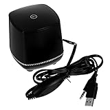 Gatuida Mini USB Lautsprecher mit Plug and Play Funktion Tragbarer Mobiler Lautsprecherverstärker für Telefon Tablet und Laptop Integrierter Lithium akku Kompakt Schwarz Zufällige Farbe