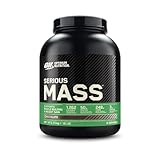 Optimum Nutrition Serious Mass hochkalorisches Proteinpulver für Masseaufbau mit 25 Vitaminen und Mineralien, Kreatinmonohydrat und Glutamin, Schokoladengeschmack, 8 Portionen, 2,73 kg
