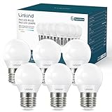 Linkind E27 Golf P45 Lampe 3.4W erzetzt 40 Watt, 2700K Warmweiß 470Lumen E27 LED Leuchtmittel G45 Birne, klasse D Energiesparlampe mit 240° Abstrahlwinkel, nicht dimmbar, 6 Stück