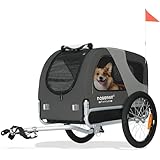 DOGGYHUT® MEDIUM Fahrrad Hundeanhänger für Hunde bis 23...
