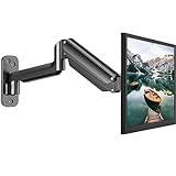 HUANUO Monitor Wandhalterung für 17-32 Zoll LED/LCD/TV Bildschirm, Monitor Halterung Wand, Monitor Arm Wall Mount mit 360° Drehbar Gasdruckfeder Arm, VESA 75mm 100mm