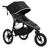 Baby Jogger Summit X3 Kinderwagen zum Joggen | zusammenklappbarer 3-Rad-Sportkinderwagen mit Handbremse | Midnight Black