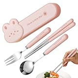 Utensilien für mit – leichtes wiederverwendbares Reisebesteck-Set | Geschirr-Set für beständig gegen Drop starke flüssige Kanten für Mahlzeiten zur Fütterung für ba