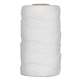 TakFree 40 Meter Raffrolloschnur 2 mm Nylon-Rolloschnur weiß, zum Aufhängen von Bildern geflochten Basteln Vorhang Schattenschnur für Fenster Handwerk