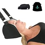 LANOA Relax Nackenhängematte gegen Nackenschmerzen - Hals und Nacken Hängematte aus Baumwolle - Gegen Stress Neck Stretcher Hammock - Wirbelsäulenstrecker Entspannungshängematte Nackenstrecker