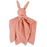 MLPKOI Schmusetuch Baby, Trösterchen für Neugeborene mit Hase-Köpfchen Strickdecke Samtweich Kuscheltuch Baby Geschenk zur Geburt Junge & Mädchen