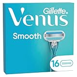 Gillette Venus Smooth Rasierklingen Damen, 16 ORIGINAL Ersatzklingen für eine Glatte Rasur, Kompatibel mit Gillette Venus Damenrasierer