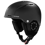 HEAD TREX Ski- und Snowboardhelm für Erwachsene, Unisex, black, M/L