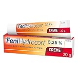 FeniHydrocort Creme 0,25%, Hydrocortison 2,5 mg/g, 3-fach wirksam bei Hautentzündungen: Lindert Juckreiz, vermindert Schwellungen, reduziert Rötungen, 20 g