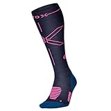 STOX Energy Socks, Wandersocken Damen, Kompressionklasse 23-32 mmHg, Wandern, Kompressionsstrümpfe, Merinowolle, Outdoor, Hiking Kompressionssocken, Stützstrümpfe, Thrombosestrümpfe, Kniestrümpfe