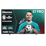 Hisense 100E77NQ Pro 254cm (100 Zoll) Fernseher, 4K UHD, QLED, Smart TV, Total HDR, Dolby Vision IQ Atmos, 144Hz (VRR), HDMI 2.1, Game Mode PRO, Triple Tuner, Alexa Built-In, Dunkelgrau, [2024]