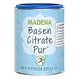 MADENA BasenCitrate Pur nach Apotheker Rudolf Keil Basenpulver 216g Dose Das Original mit 100% organischen Basen VEGAN Viel Magnesiumcitrat, Zink, Kalium, Calcium Diät - Basenfasten (1)