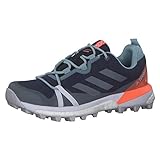 adidas Damen Terrex Skychaser Lt GTX W Leichtathletik-Schuh, Indigo Tech/Dash Grey/Signal Coral, 38 2/3 EU