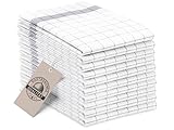 ZOLLNER 10er Set Geschirrtücher Baumwolle in 50x70 cm - super saugstarke und langlebige Küchentücher - waschbar bis 95°C – in grau weiß kariert - Gastronomiequalität - Oeko Tex® Zertifiziert