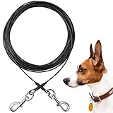 Mi Metty Tie-Out Leinen für Hunde,3/6/9/15m Kausichere Hundeleinen,Tie Out Cables Hofleine Für mittlere bis große Hunde