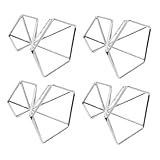 Toyvian 4 Stück Teiliges Geometrisches Metall Air Plant Ständer Langlebiger Luftpflanzen Halter mit Abgerundeten Kanten Dekorativ für Wohn Büro Pflanzenpräsentation Praktisches