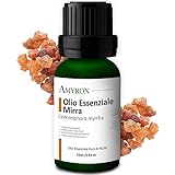 Ätherisches Öl Myrrhe/Commiphora Myrrha 15ml AMYRON Natürlich Und Rein Zu 100% Ideal Für Aromatherapie Und Ätherische Öldiffusoren/Aromamassagen/Lebensmittelgebrauch.