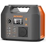 SinKeu Powerstation 296WH, Solar Generator mit 230V/300W AC,DC, USB,TYP-C, LED-Licht,Stromspeicher Notstromaggregat für Camping, Unterwegs,Stromausfälle…