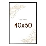 Wackadoo Bilderrahmen 40x60 Schwarz Fotowand Fotorahmen aus leichtem Kunststoff mit Glas Picture frame Poster