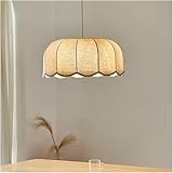 Moderne E27-Deckenpendelleuchte aus Leinen, Klassische Pendelleuchte im nordischen Stil, 1-flammig, Kücheninsel-Hängeleuchten für Wohnzimmer, Schlafzimmer, Hotellobby, Café