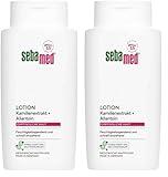Sebamed Lotion 400 ml, Bodylotion für Männer und Frauen, für empfindliche und trockene Haut, feuchtigkeitsspendend und schnell einziehend, mit Kamillenextrakt und Allantoin (Packung mit 2)
