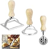 NC 3 Stück Ravioli Cutter Maultaschen Ausstecher Edelstahl Ravioli Ausstecher Set Ravioli Stamp unterschiedliche Ravioli Former