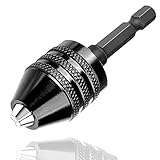 Bestgle bohrfutter 0.5-3mm schnellspannbohrfutter bohrfutter adapter das 3-backenfutter hochwertige legierung gefertigt multifunktions schnellspann bohrfutter schnelle montage keyless mini bohrfutter