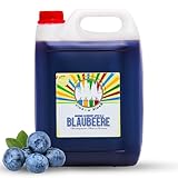 Rainbow Slush Sirup AZO und Glycerin Frei | Geschmack Blaubeere | Konzentrat für Slushy Maker Eis Slushmaschinen Eismaschinen Getränke 1:5