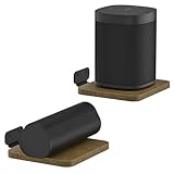 Aiweiwa Universelle Lautsprecher-Wandhalterung für die meisten Lautsprecherregale, verstellbares Wandregal für Bose, LG, Sonos, Sony, Klipsch, JBL Lautsprecherhalterung, schwebende Wandregale aus Holz