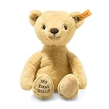 Steiff 242120 Soft Cuddly Friends My First Steiff Teddybär- 26 cm - Kuscheltier für Babys - goldblond (242120), beige 144 g